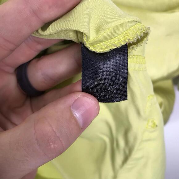 Mycra PAC Raincoat Womens S M Slicky Hooded Packable Lime Full Zip Pockets - Picture 11 of 12